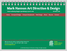 Tablet Screenshot of markhannondesign.com